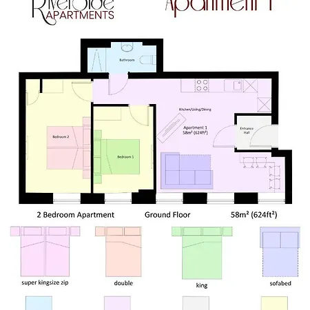 1 2 Bedrooms, Sleeps X 6 Casa vacanze *